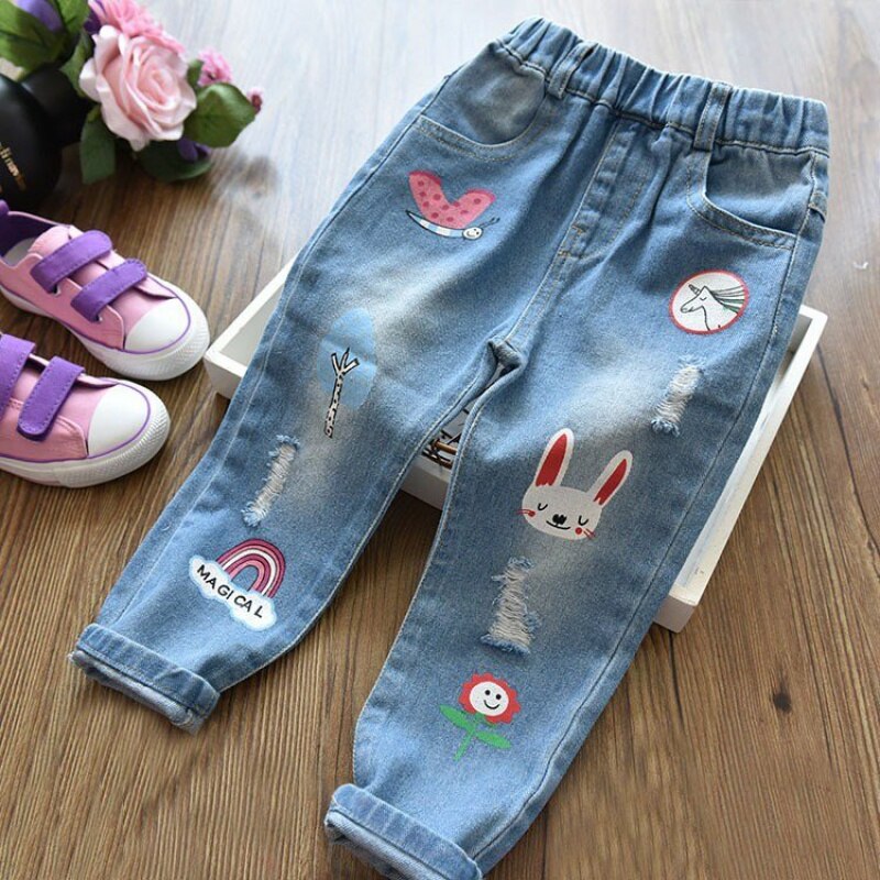Hao Baby Embroidered Girl Pants Casual| Alibaba.com